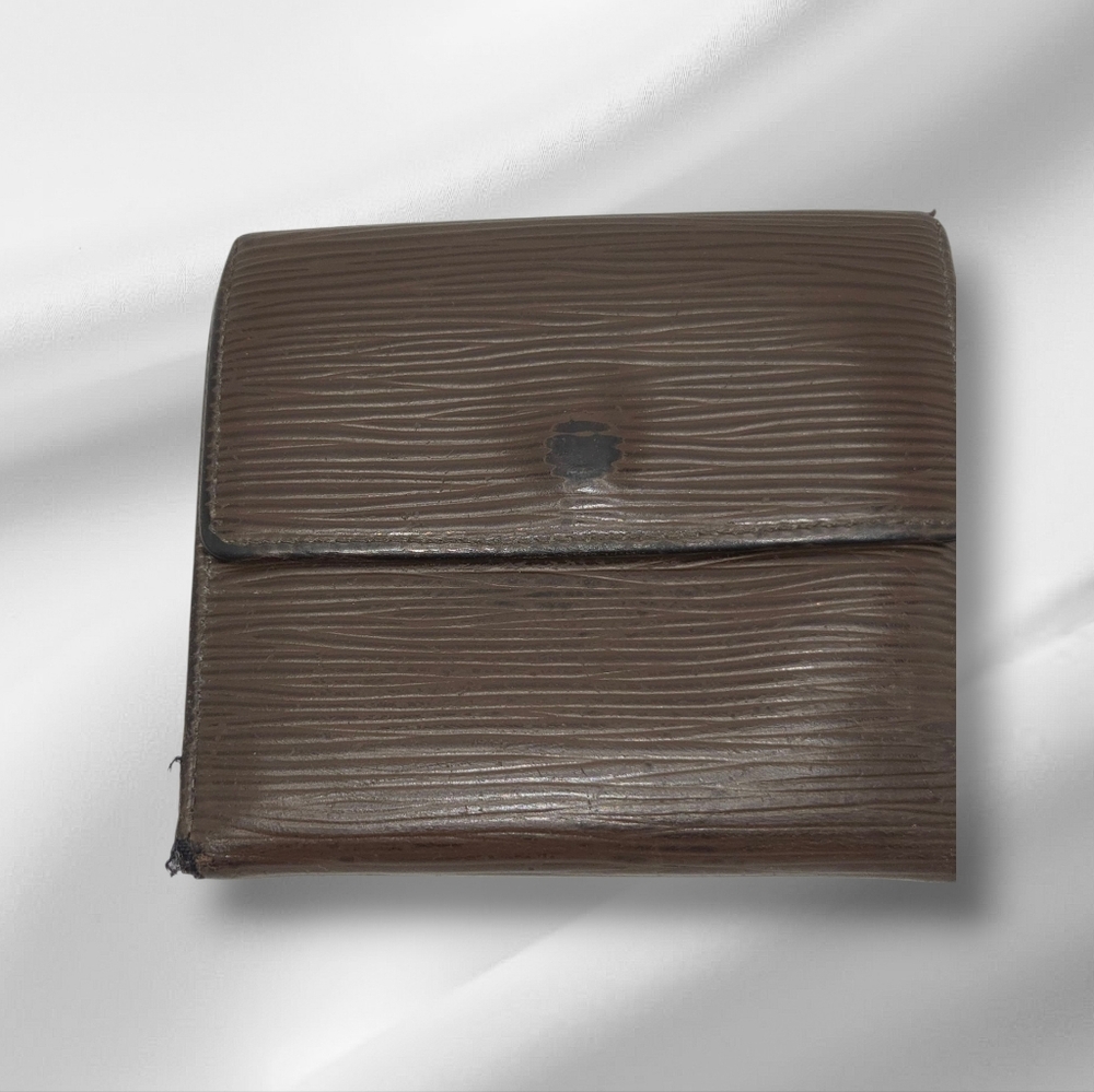 Louis Vuitton Brown Leather Men's EPI wallet *COA Included!*